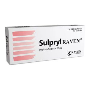 Sulpryl Raven sulpirida 50 mg Trastornos Depresivos, Vértigo, Psicosis