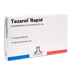 Tazarol Rapid 25mg Alivio del Dolor