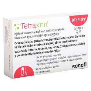 Tetraxim Vacuna Difteria, Tétanos, Tos Ferina y Poliomielitis