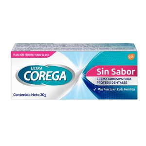 Ultra Corega Sin Sabor 20g – Adhesivo para Prótesis Dentales
