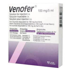 Venofer 100mg/5ml (Deficiencia de Hierro)