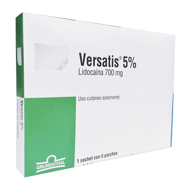 Versatis Parche Lidocaina 700mg Tratamiento del Dolor - Imagen 2