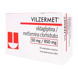 Vilzermet 50mg / 850mg | Vildagliptina / Metformina Clorhidrato