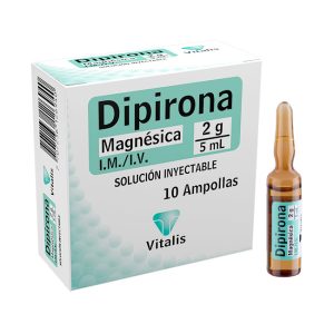 Dipirona Magnesica 2 g/5 mL Solución Inyectable Vitalis