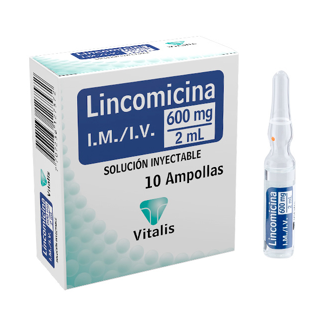 Lincomicina 600 mg/2 mL Solución Inyectable Vitalis - Imagen 2
