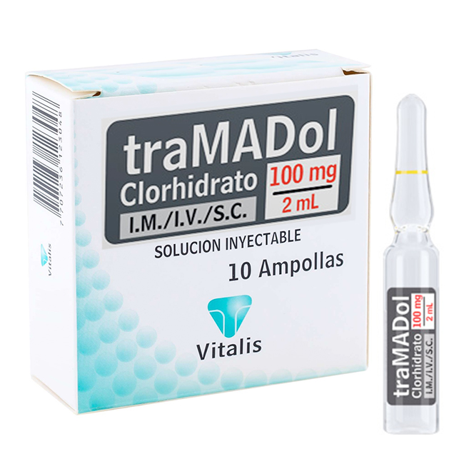 Tramadol Clorhidrato 100mg/2mL Solución Inyectable Vitalis - Imagen 2
