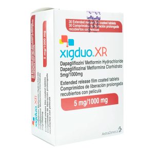 Xigduo XR 5mg / 1000mg | Dapagliflozina y Metformina