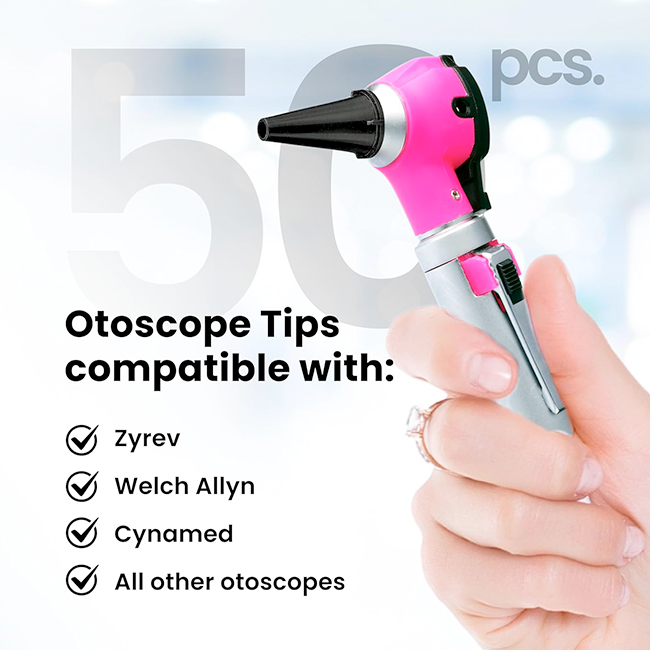 Zyrev ZetaLife Fundas Desechables para Otoscopio Compatibles con Adultos y Niños - Imagen 3