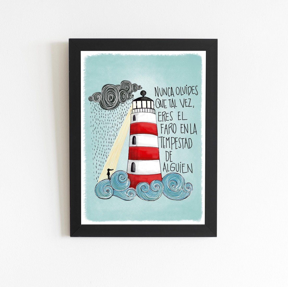 Lámina ilustrada por Juanita Pinta - Eres el faro - Imagen 3