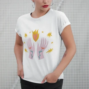 Camiseta de mujer - Manos y vida