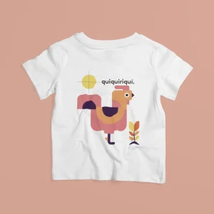 Camiseta de niños - Gallo geométrico