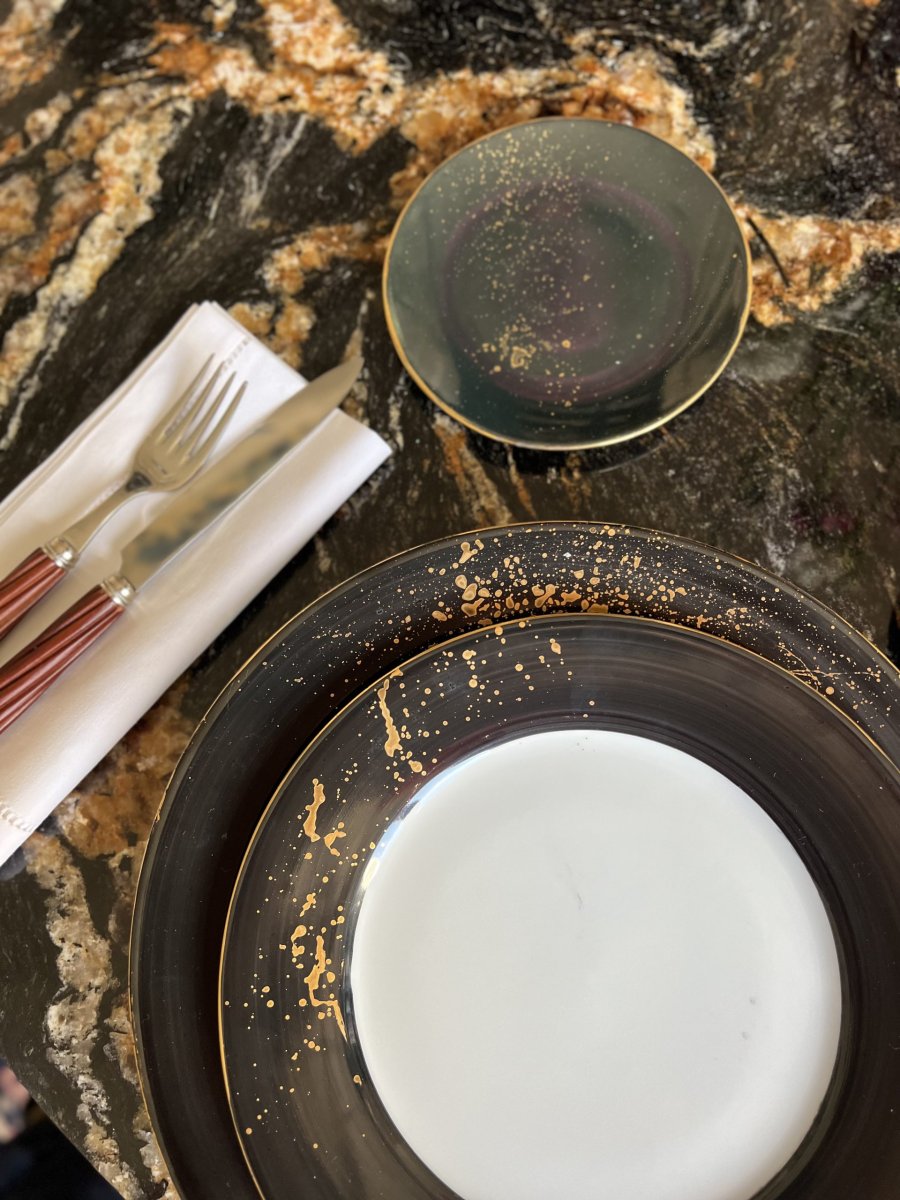 Taza de café con plato Golden Black - Imagen 6