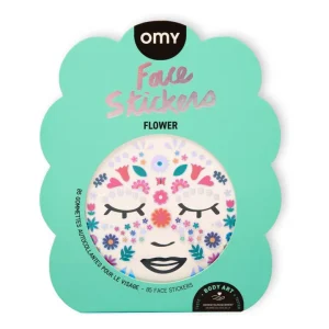Pegatinas de cara flores - Omy