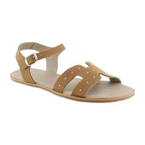 Sandalias Barefoot Respetuosas Coqueflex Suede Habano