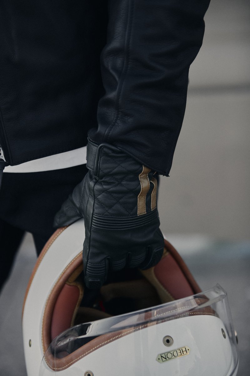Guantes de Cuero Triumph Sulby Beige - Imagen 5