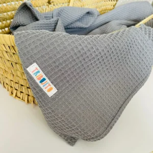 Manta waffle gris