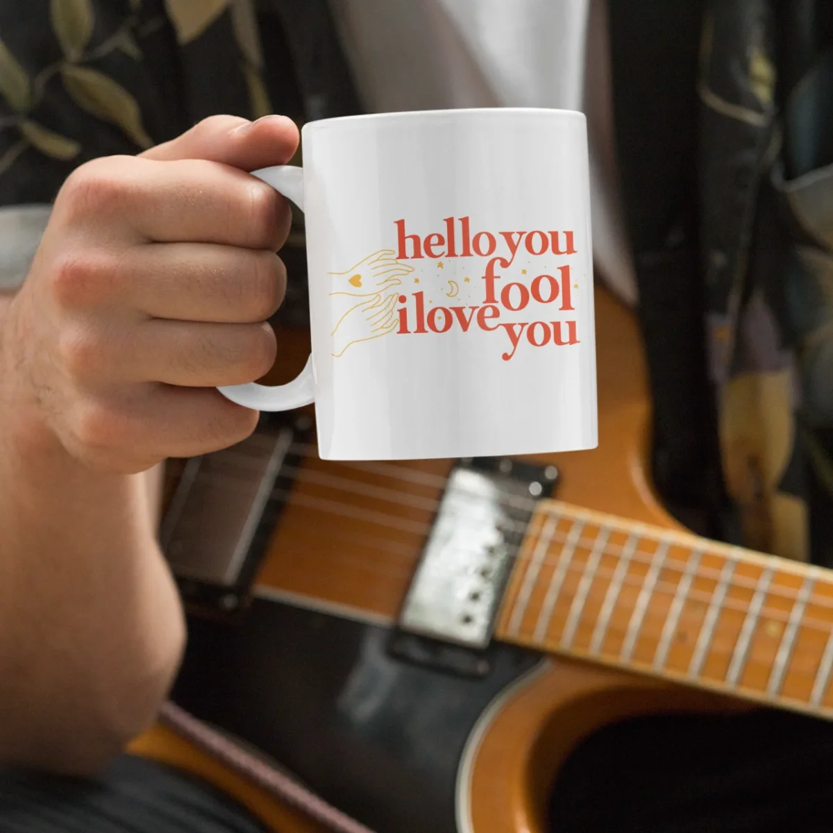 Taza - Hello you fool I love you Rojo - Imagen 4