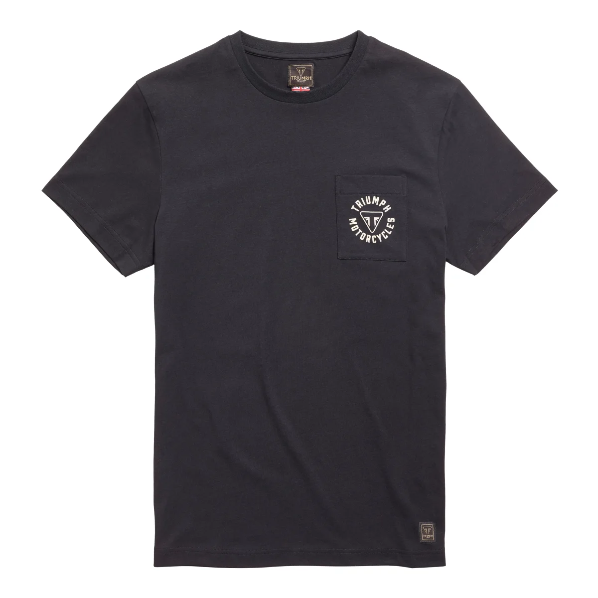 Camiseta Triumph Newlyn con Logo de Anillo en Negro - Imagen 2