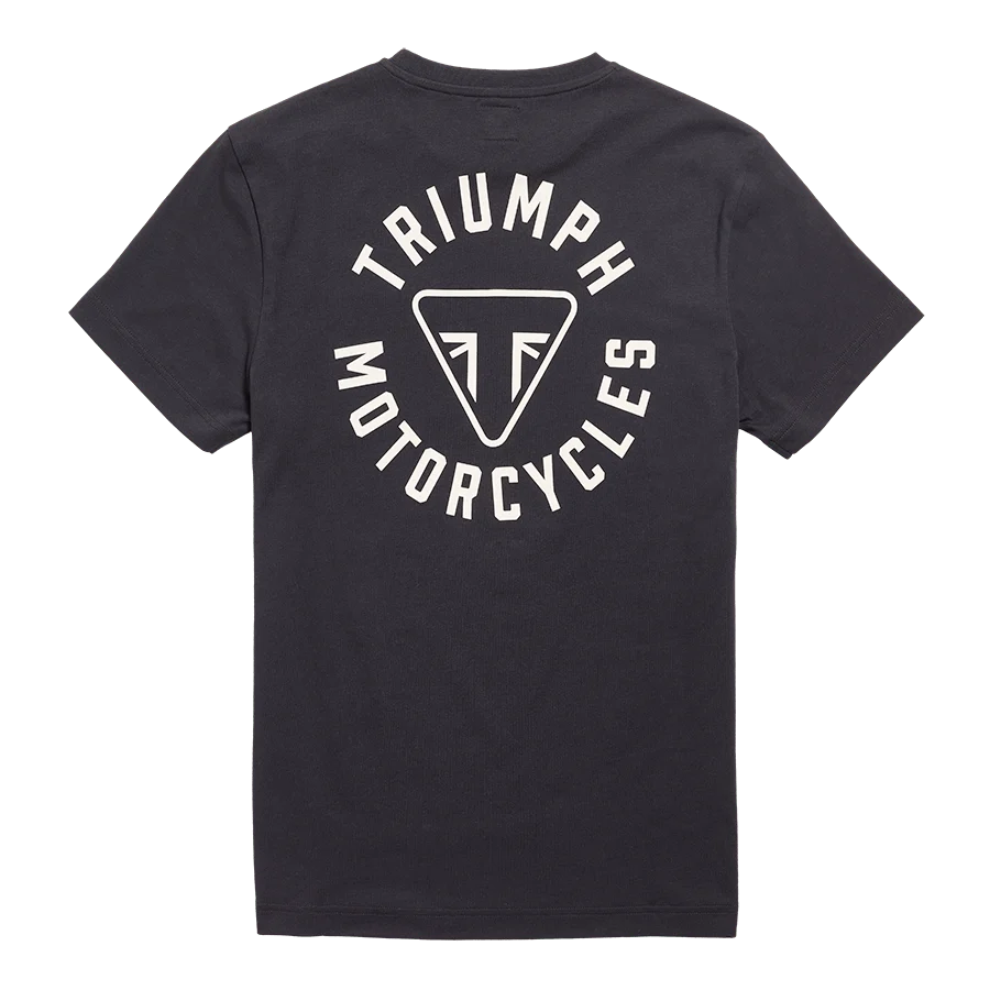 Camiseta Triumph Newlyn con Logo de Anillo en Negro - Imagen 3