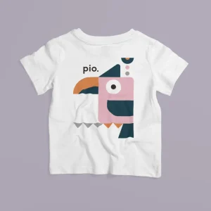 Camiseta de niños - Pelícano geométrico
