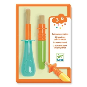 Set 3 pinceles para peques- Djeco