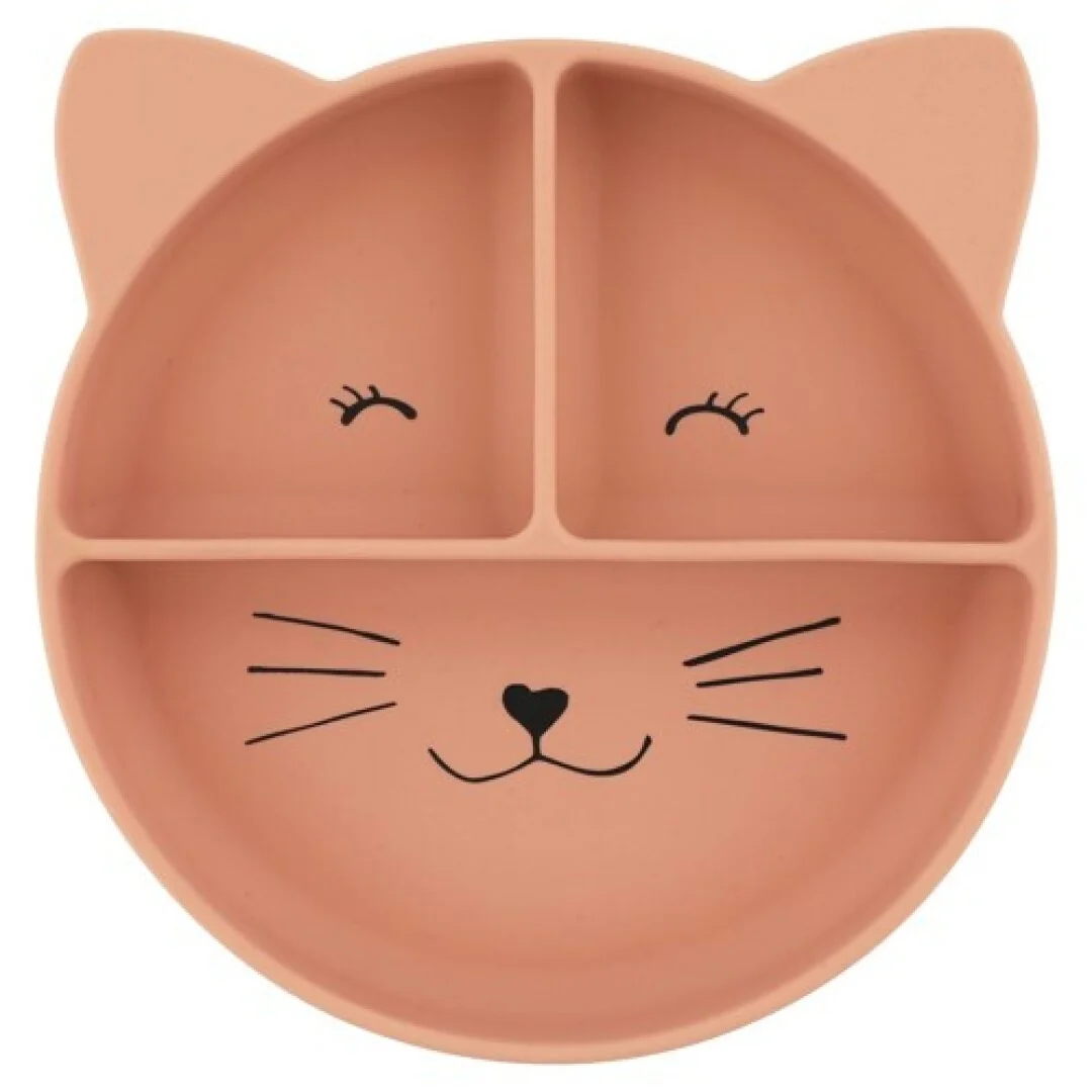 Plato con ventosa y divisiones Gato - Trixie