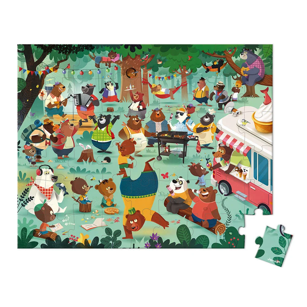 Puzzle Familia de osos - Janod - Imagen 3
