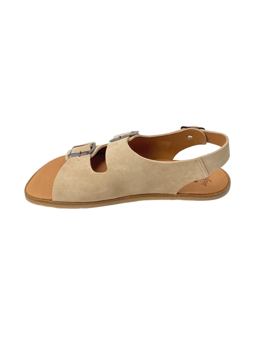 Sandalia barefoot Vivant semilla serraje camelllo - Imagen 4
