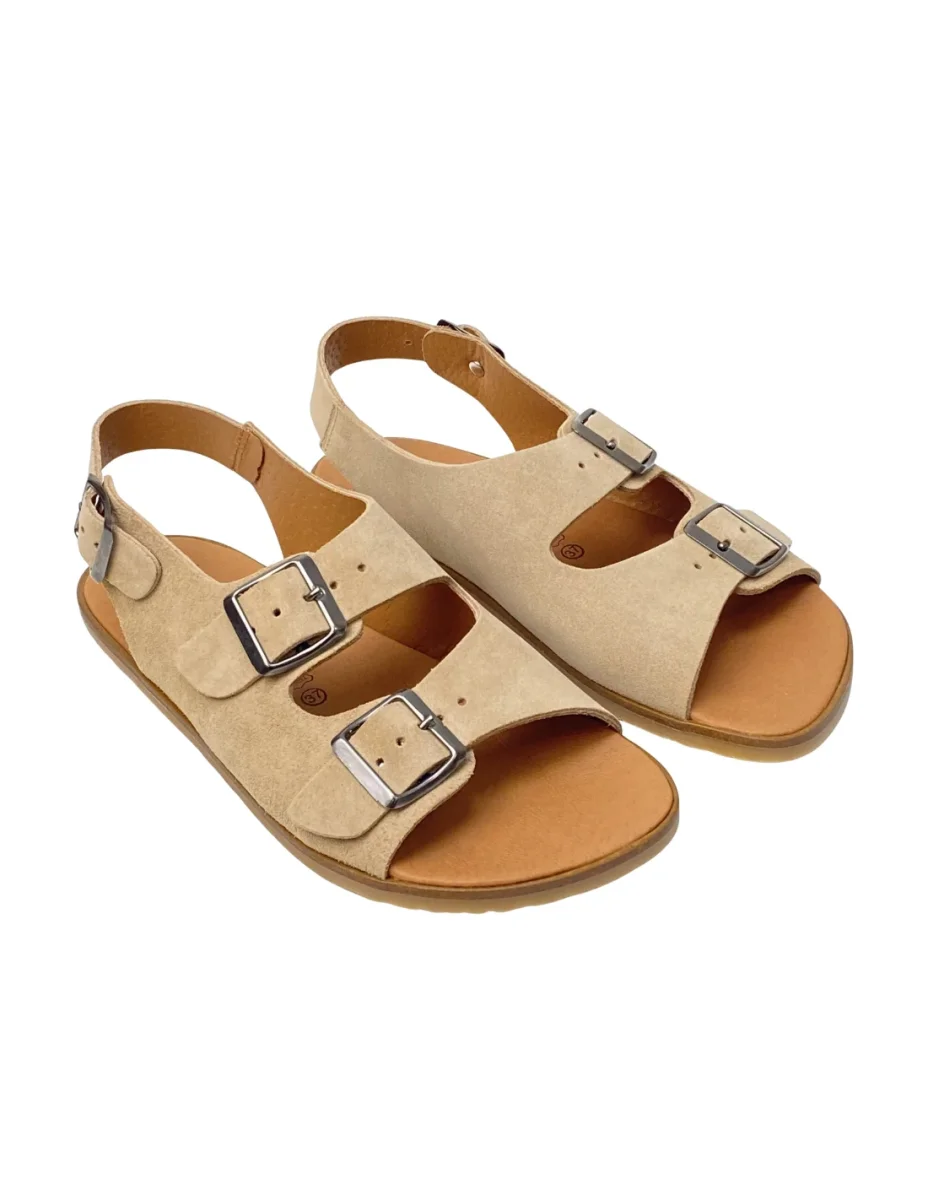 Sandalia barefoot Vivant semilla serraje camelllo