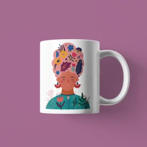 Taza ilustrada - Florecer