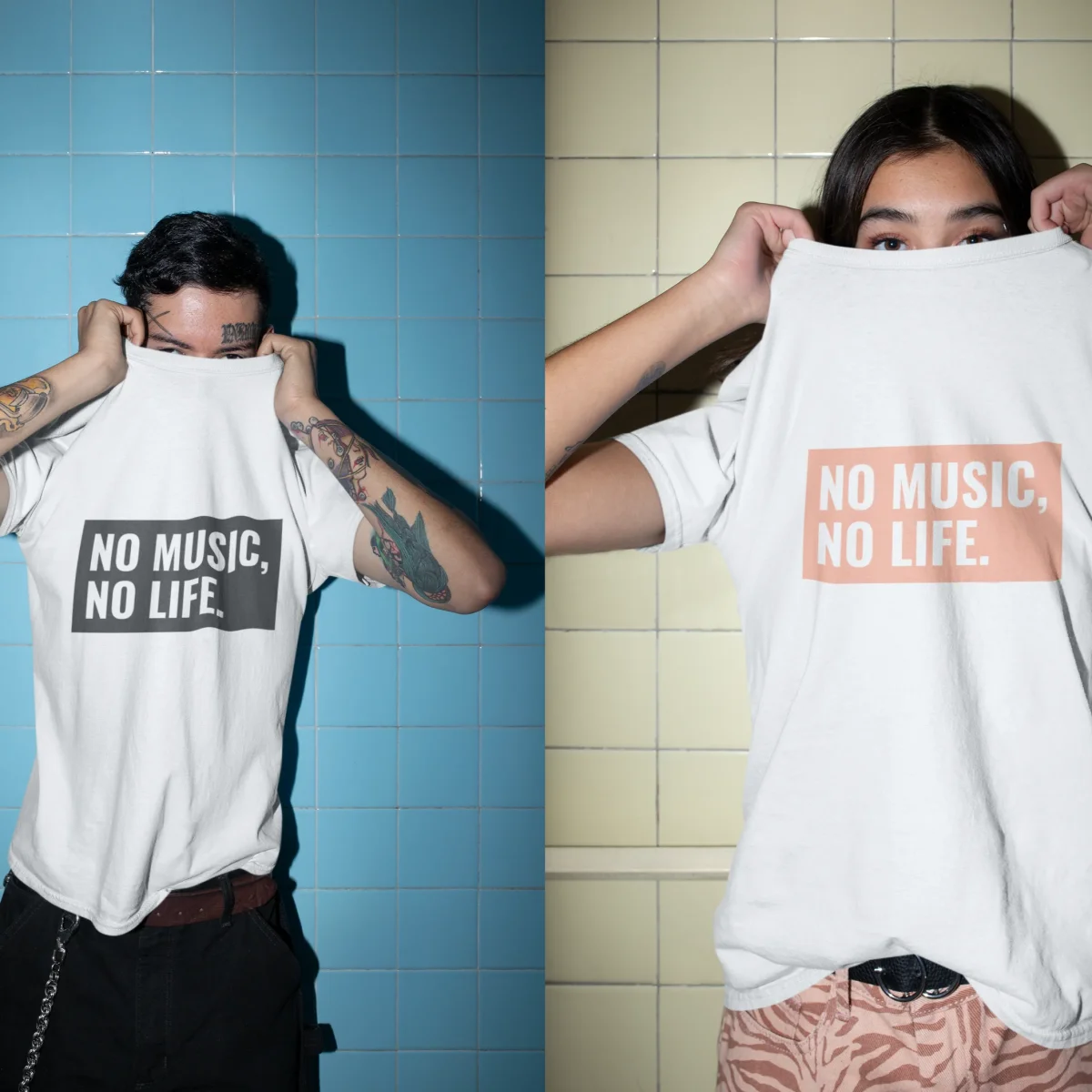 Camiseta de mujer - No music, no life - Imagen 4